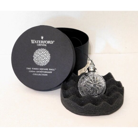 Waterford Crystal 2008 Ornament Times Square Ball 100th Anniversary LED Light Up - Picture 9 of 10